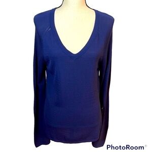 Krimson Klover Navy Pullover Top Sz-L